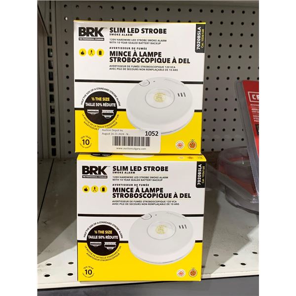 BRK Slim LED Strobe Smoke Alarm Lot of 2