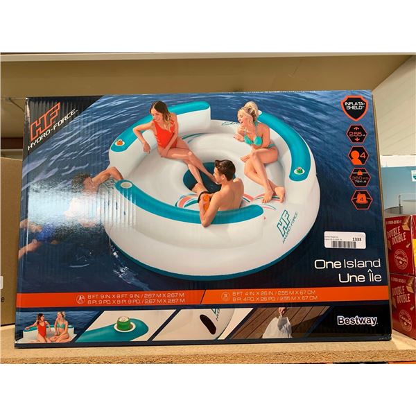 HF Hydro Force One Island 8'9"x8'9" Inflatable