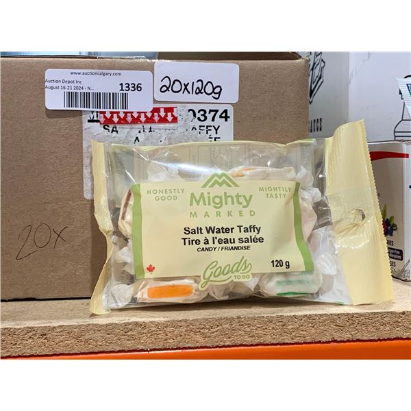 Mighty Marked Salt Water Taffy Candy 20 x 120g