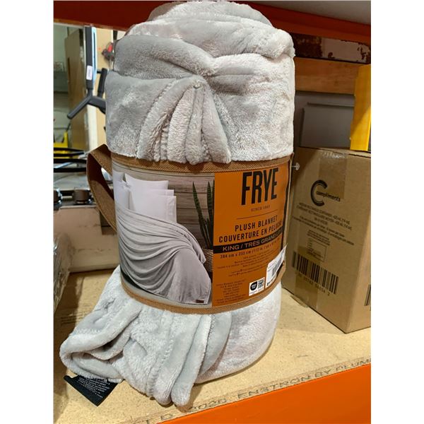 Frye Plush Blanket King Size 112"x92"