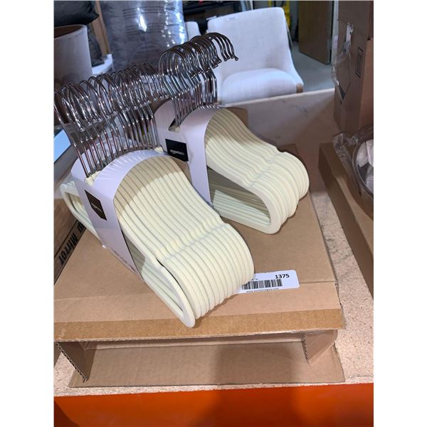 Amazon Basics Velvet Kids Hangers 30 Pack Beige