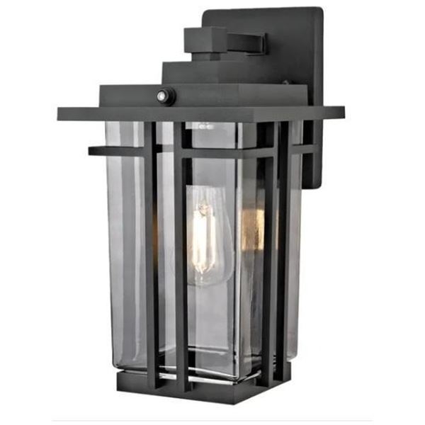 Good Earth Lighting Outdoor LED Wall Lantern Matte Black Finish w/ Smoke Glass