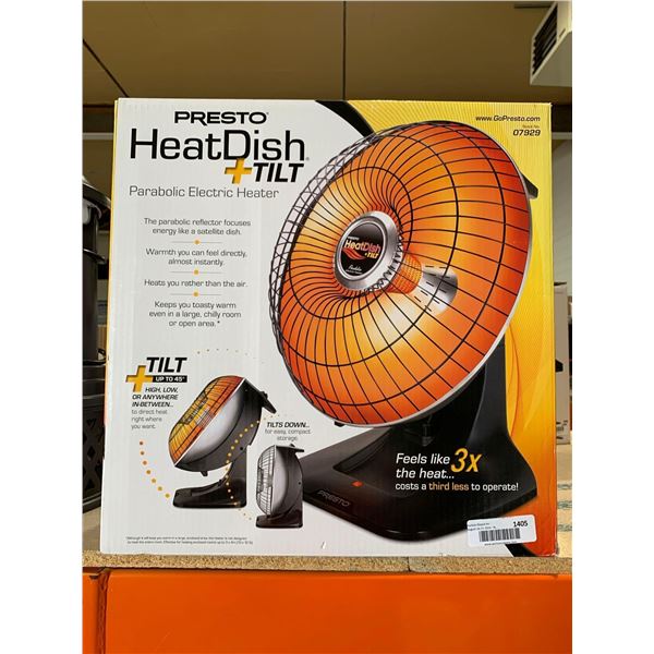 Presto Heat Dish + Tilt Parabolic Electric Heater