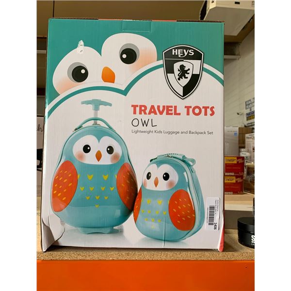 Heys Travel Tots Owl Light Weight Kids Luggage & Backpack Set