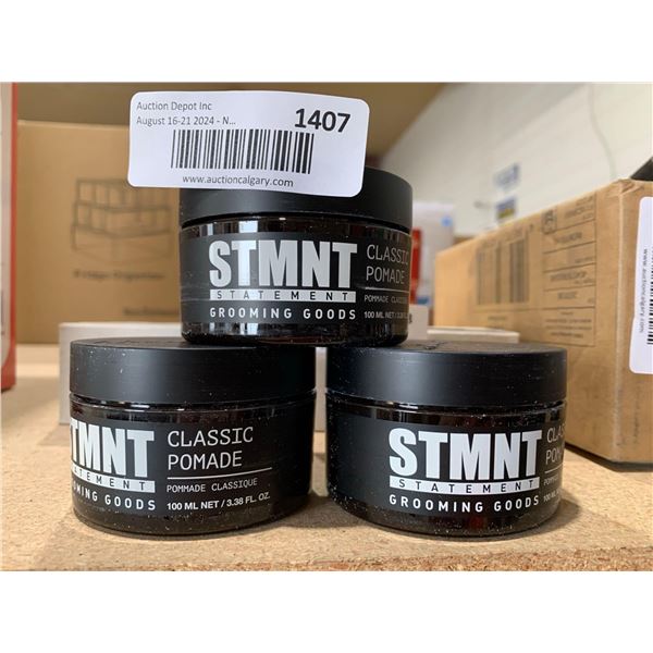 STMNT Statement Grooming Goods Classic Pomade 3 x 100ml