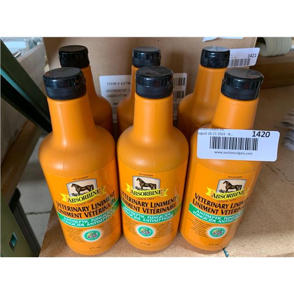 Absorbine Veterinary Liniment Antiseptic Fungicide 6 x 475ml