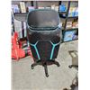 Image 3 : DPS Centurion Gaming Chair with Adjustable Headrest, Black and Blue