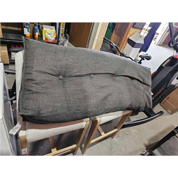 Essential Comfort Queen Size  Gray Headboard Pillow - Queen Size