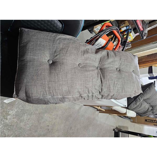 Essential Comfort Queen Size Gray Headboard Pillow - Queen Size