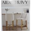 Image 2 : Aiden & Ivy Counter Height Upholstered Stool