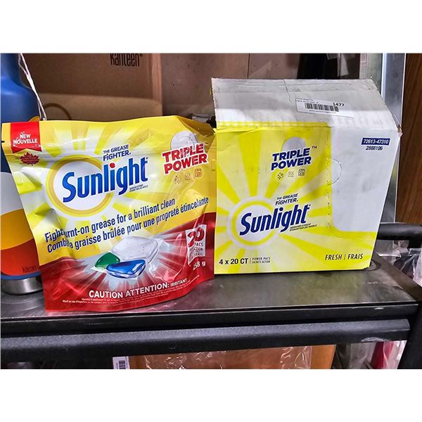 Sunlight Triple Power Dishwasher Detergent 4x20 Tabs