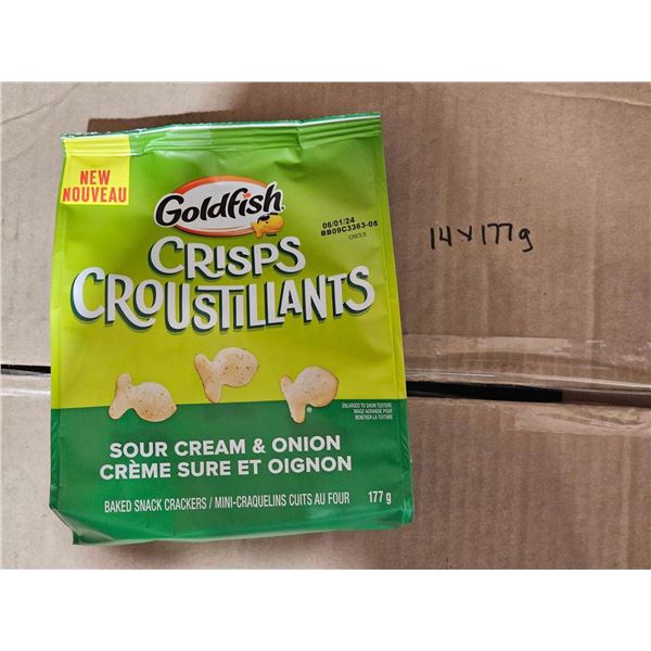 Goldfish Sour Cream & Onion Crackers 14x177g