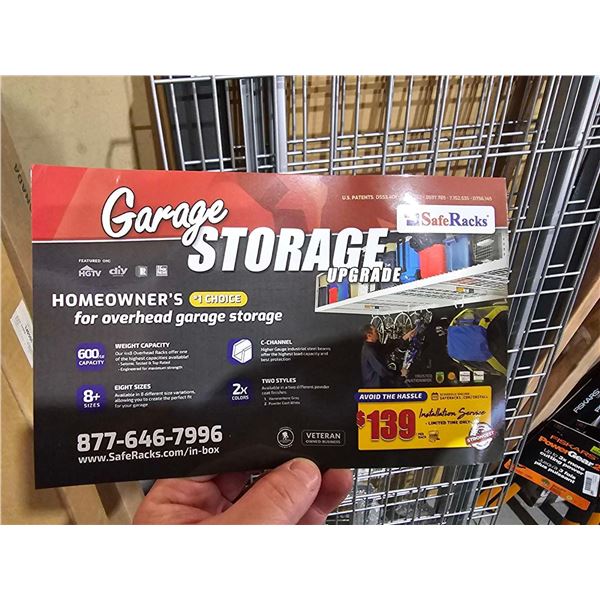 Homeowners Choice Garage Overhead Storage - Metal Hanging Rack