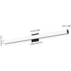 Image 1 : Tipace Modern LED Bathroom Vanity Lighting Fixtures Over Mirror 39.4in Dimmable Black Vanity Lightin