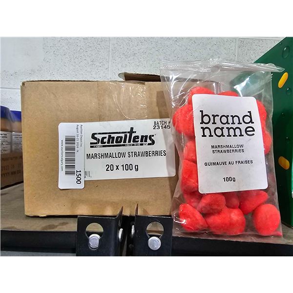 Scholtens Marshmallow Strawberries 20x100g