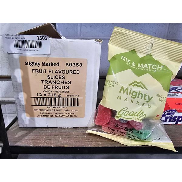 Mighty Marked Fruit Flavored Slices 12x215g