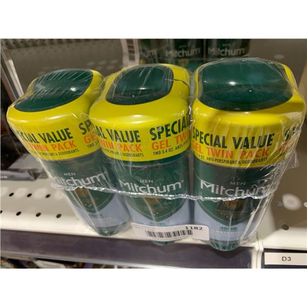 Mitchum Mens 48hr Protection Unsecented 96g x 6 Anti-Perspirant & Deodorant