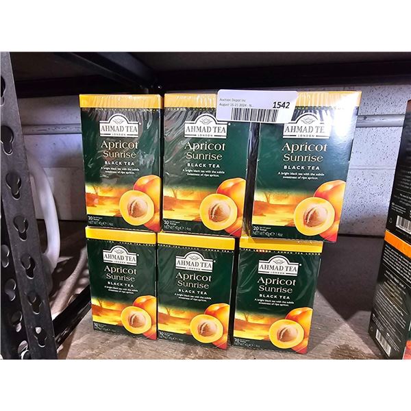 Ahmed Tea Apricot Sunrise Black Tea 6x20 Bags