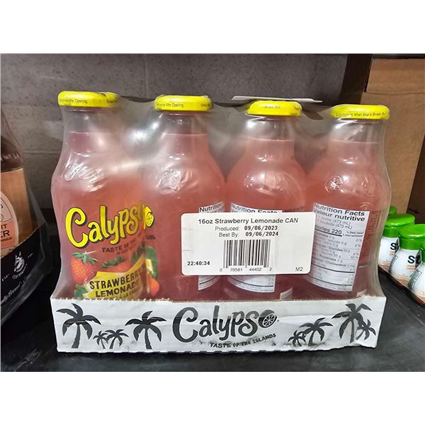 Calypso Strawberry Lemonade 12x16oz bottles