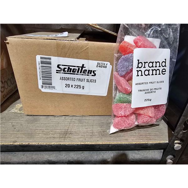 Scholtens Assorted Fruit Slices Candies 20x225g