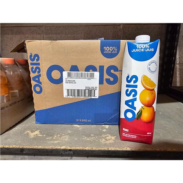 Oasis Orange Juice From Concentrate 12x960ml