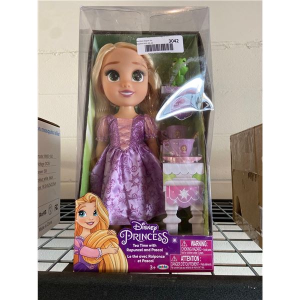 Disney princess tea time with Rapunzel and Pascal