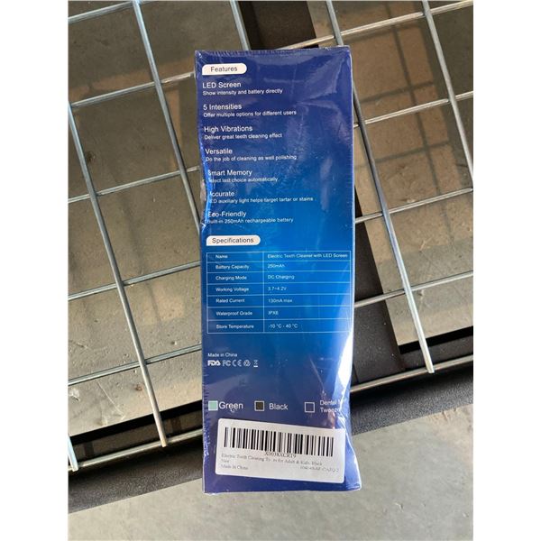 Electric teeth cleaner with LED screen