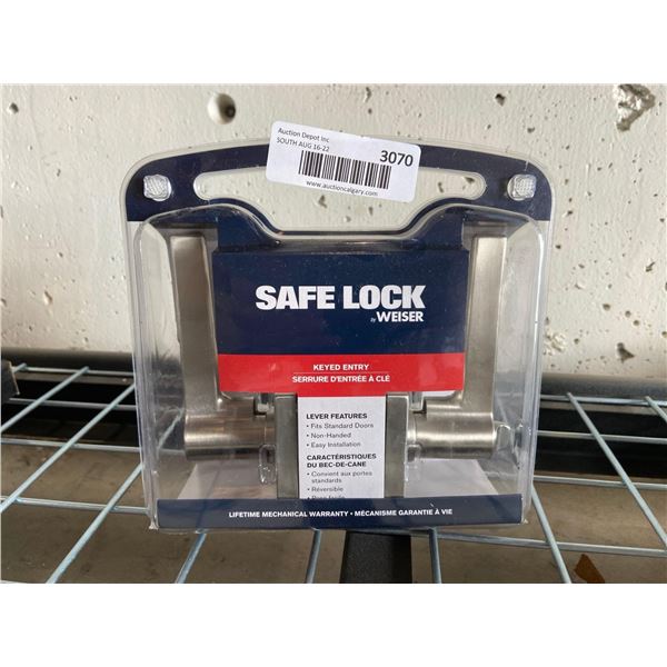 Safe lock door handles