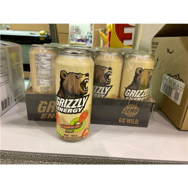 Grizzly Energy Strawberry Kiwi Energy Drink 12 x 473ml