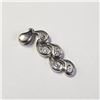 Image 2 : 14K White Gold Cz 1.86G Pendant, Suggested Retail Value $700