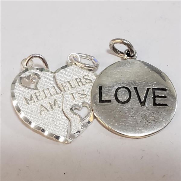 Silver Lot Of 2 Pendant (~Size 0) (~length 0inches) (~weight 4.5g), Suggested Retail Value $120