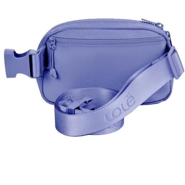Lole Unisex Belt Bag - One Size, Adjustable Strap & 3 Mesh Storage Compartments - 1 Count Purple