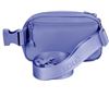 Image 1 : Lole Unisex Belt Bag - One Size, Adjustable Strap & 3 Mesh Storage Compartments - 1 Count Purple
