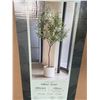 Image 3 : Artificial Olive Tree 5ft, Lush Faux Olive Tree for Indoor with Natural Wood Trunk and Lifelike Frui