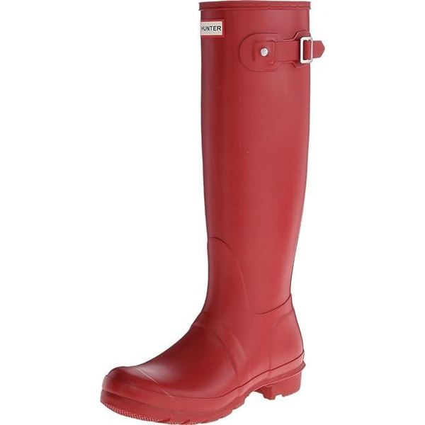 Hunter Red Rubber Boots Size 7