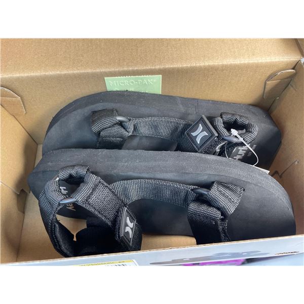 Hurley Womens Sandals Black Size 6