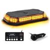 Image 1 : Xprite Low Profile Rooftop Strobe Beacon Lights Bar w/Control Panel, Emergency Safety Traffic Securi