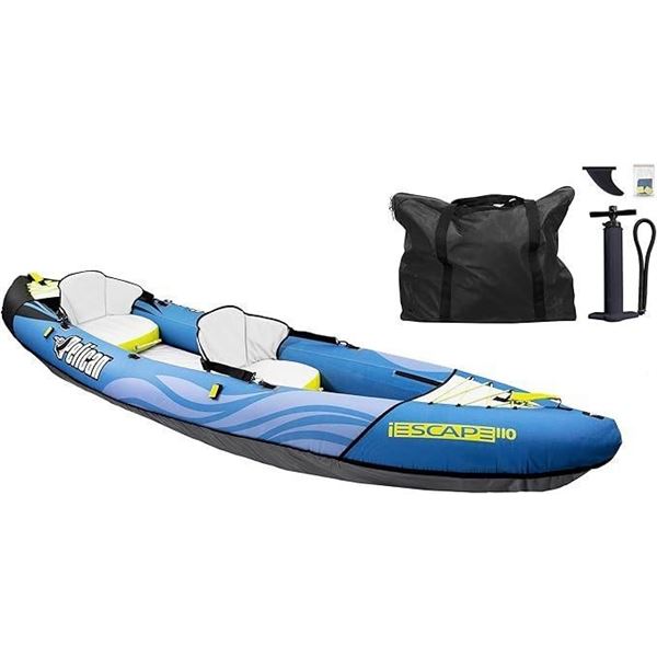 Pelican iESCAPE Inflatable Kayak - Recreational Kayak - Compact, Stable and Fun All in One - for 1 o
