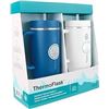 Image 1 : Thermoflask Premium Quality Double Wall Insulated Stainless Steel Tumbler with Straw Lid, 40 Ounce, 