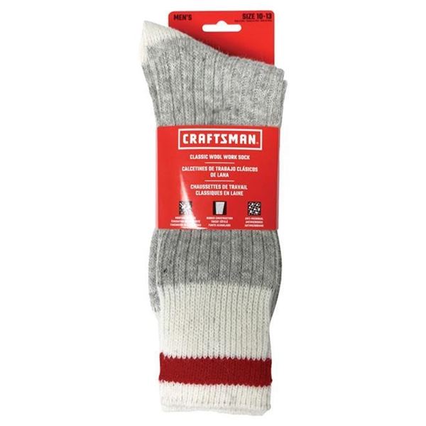 Craftsman Wool Work Socks 9 Pairs Size 10-13