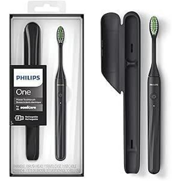 Philips One by Sonicare Rechargeable Toothbrush, Black,