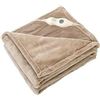 Image 1 : Tefici Electric Heated Blanket Throw, Super Cozy Soft Flannel Heated Throw with 3 Fast Heating Level