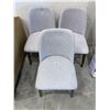 Image 1 : Lot of 3 Fabric Dinner Chairs