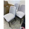 Image 2 : Lot of 3 Fabric Dinner Chairs
