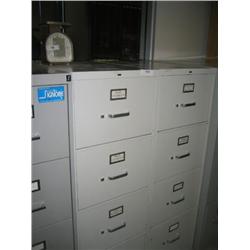 2 HON LEGAL SIZE METAL 4 DRAWER FILING CABINETS