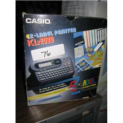 CASIO EASY LABEL PRINTER KL2000