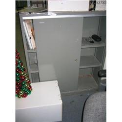 METAL CABINET W/ SLIDING DOOR