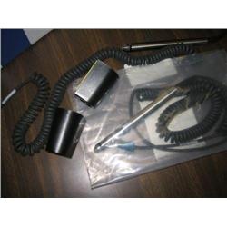 2 WORTH DATA STEEL WANDS W/ CORDS AND HOLDERS