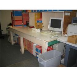 1 HOMEMADE WOOD FULLFILLMENT STATION