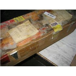 8"X8"X23" WOOD PACKING BOX FROM GERBER OPTICAL W/ SCREWED DOWN LID